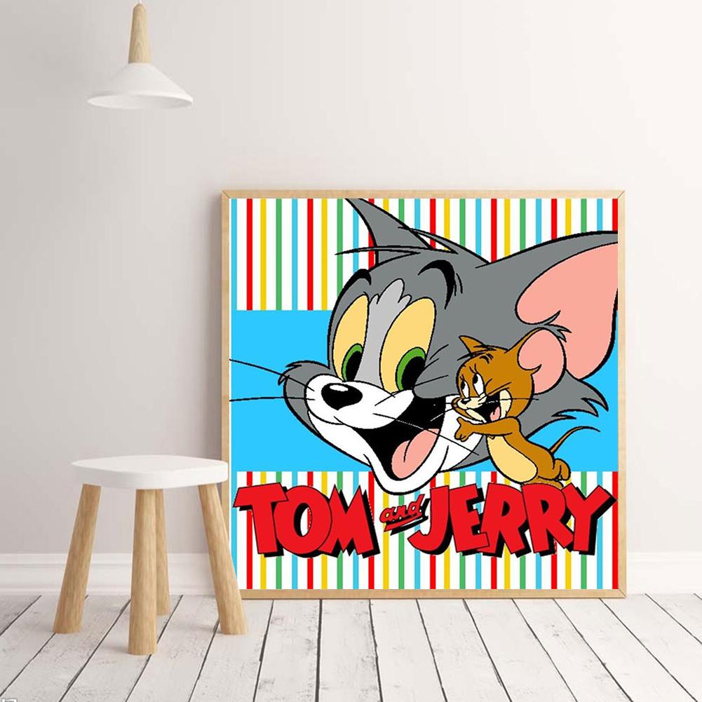 Tom Jerry - Full Round Drill Diamond Painting 30*30CM