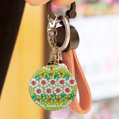 5pcs DIY Full Drill Special Shaped Diamond Painting Christmas Bell Keyrings