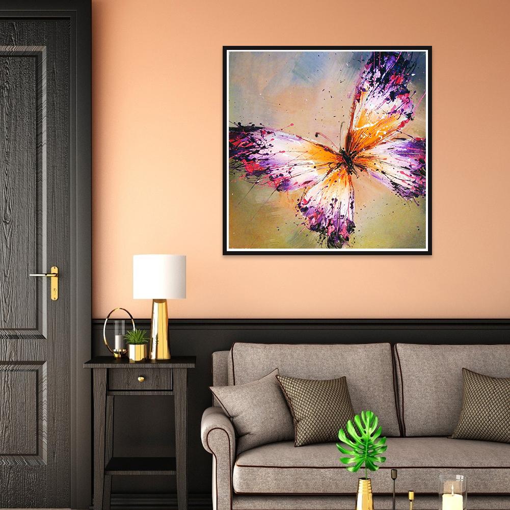 Butterfly - Full Round Drill Diamond Painting 30*30CM