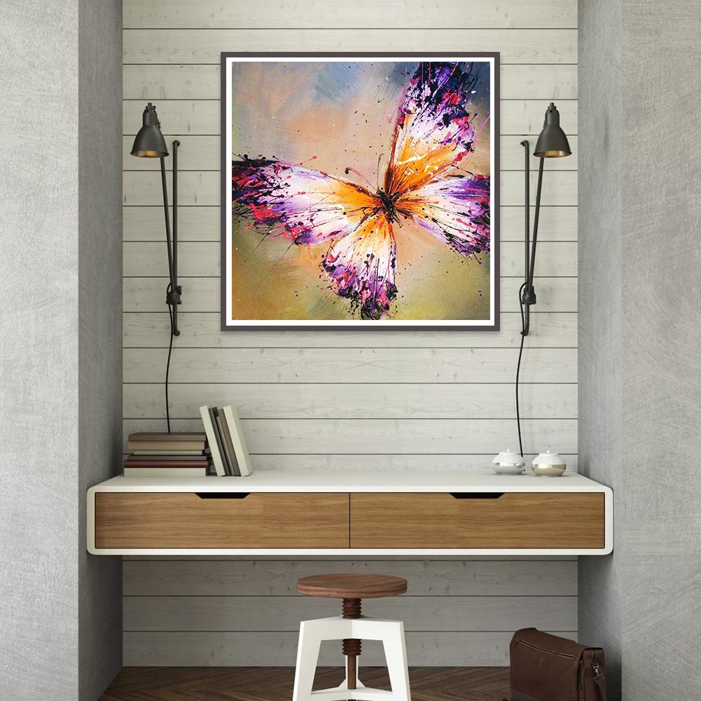 Butterfly - Full Round Drill Diamond Painting 30*30CM