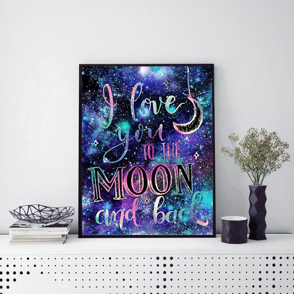 Night Sky - Special Shaped Drill Diamond Painting 30*40CM