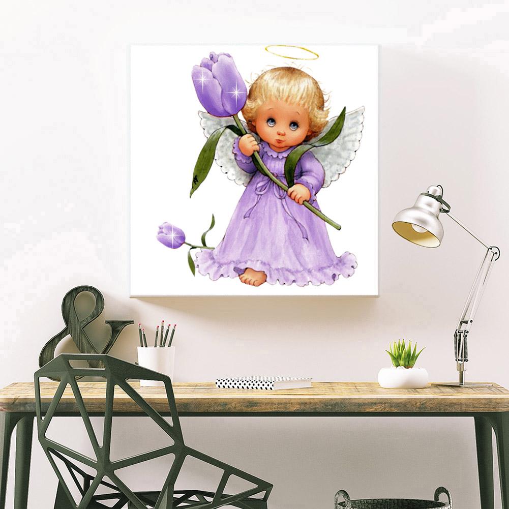 Angel - Full Round Drill Diamond Painting 30*30CM