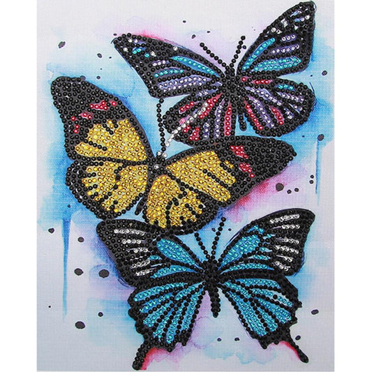 Butterfly - Special Shaped Drill Diamond Painting 25*30CM