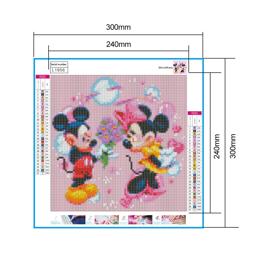 Mickey Mouse - Full Round Drill Diamond Painting 30*30CM