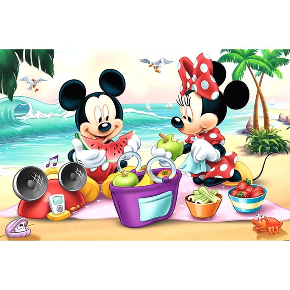 Mickey Mouse - Full Round Drill Diamond Painting 30*40CM