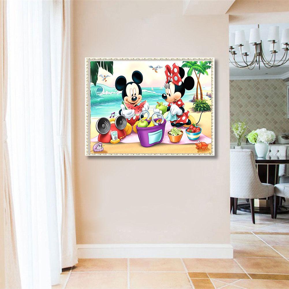 Mickey Mouse - Full Round Drill Diamond Painting 30*40CM