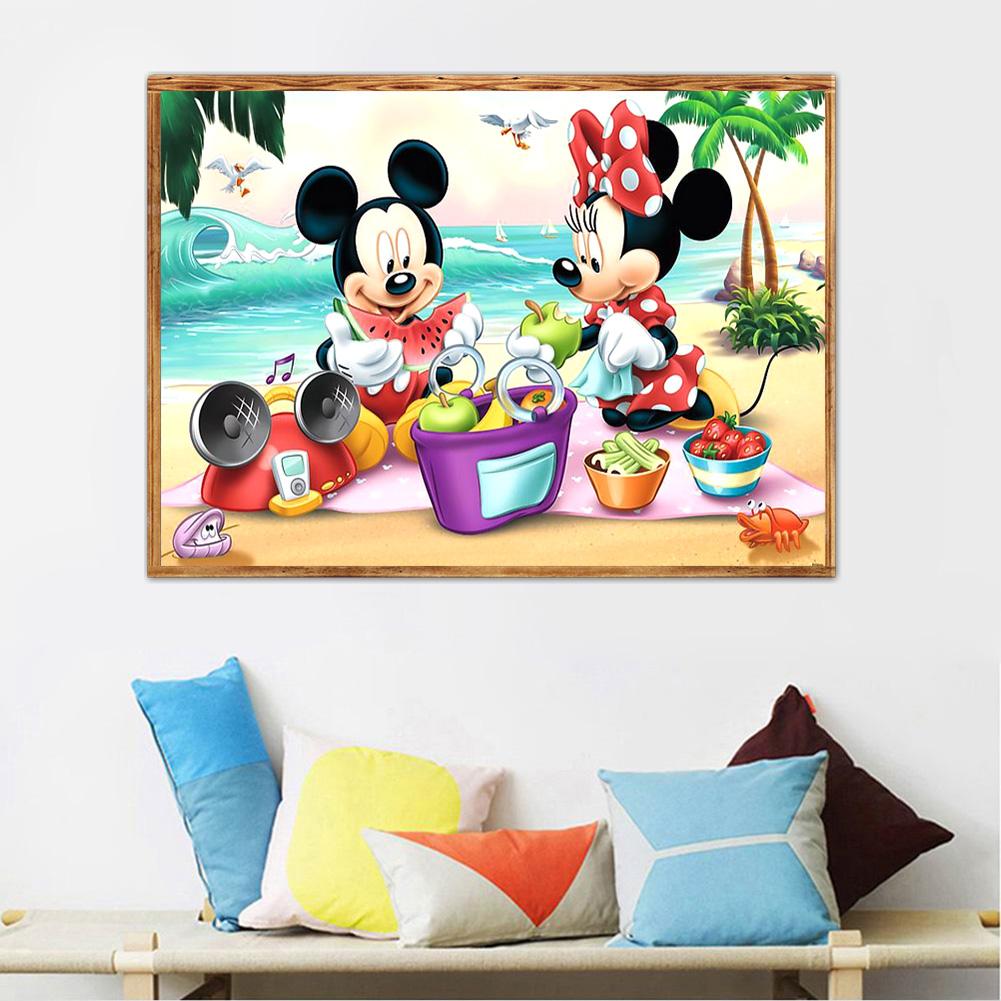 Mickey Mouse - Full Round Drill Diamond Painting 30*40CM