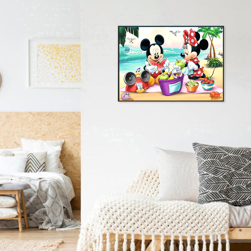 Mickey Mouse - Full Round Drill Diamond Painting 30*40CM