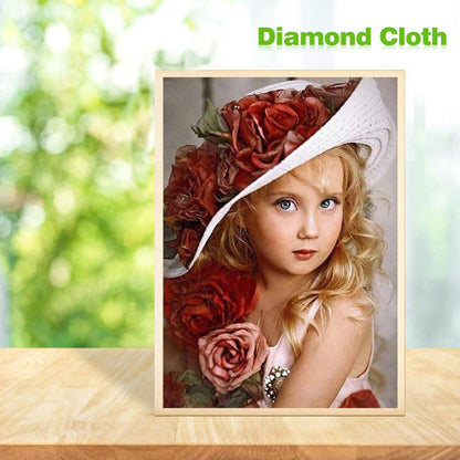 Girl - Full Round Drill Diamond Painting 30*40CM