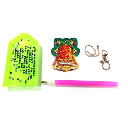 8pcs DIY Full Drill Special Shaped Diamond Painting Cartoon Fashion Keyring