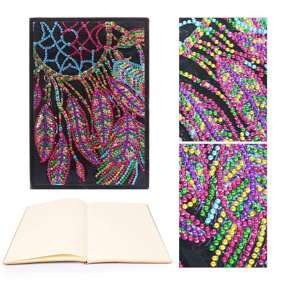 DIY Dreamcatcher Special Shaped Diamond Painting 50 Pages A5 Sketchbook