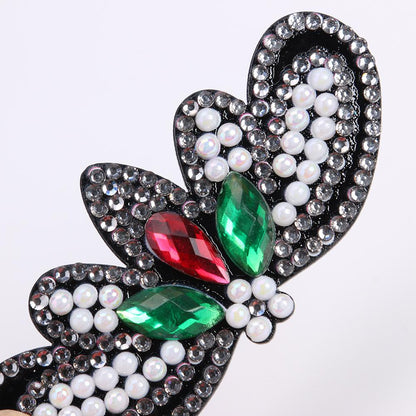 3pcs Butterfly Rhinestone Hair Clip DIY Crystal Bowknot Bobby Pin Barrettes