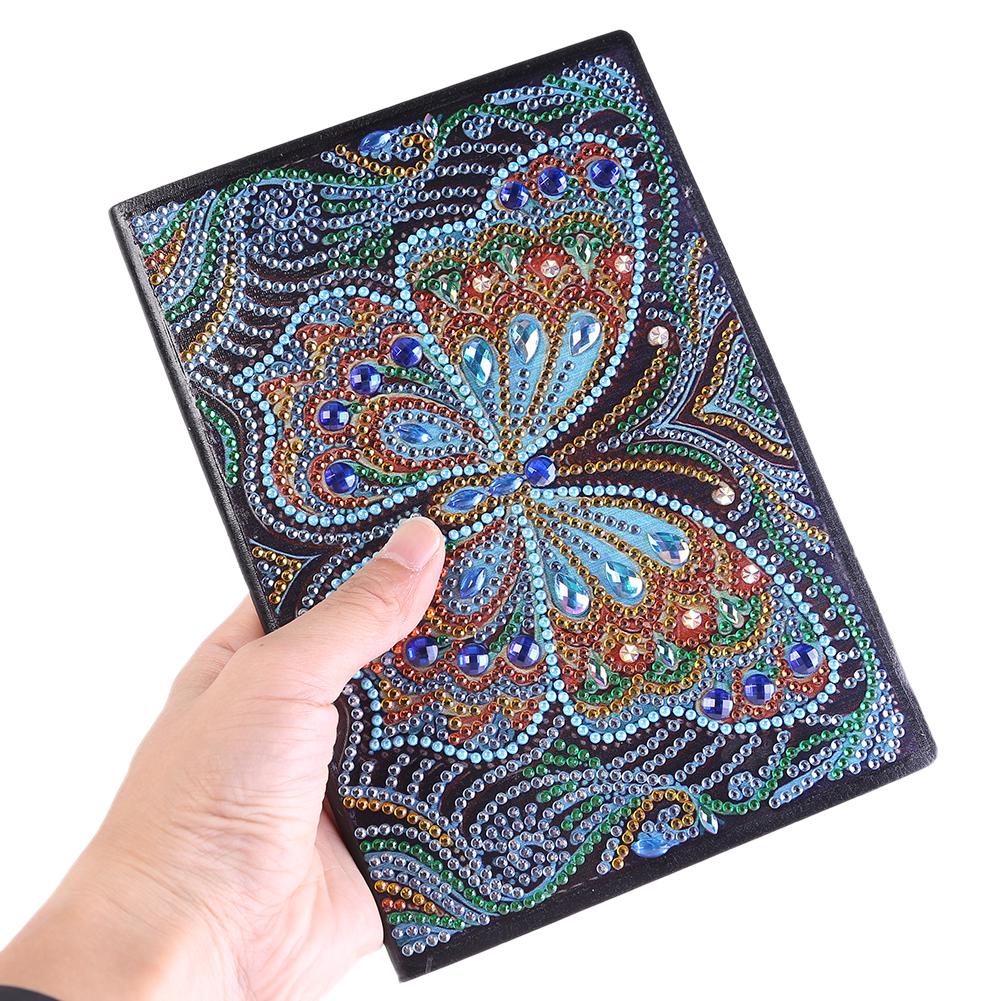 DIY Butterfly Special Shaped Diamond Painting 50 Pages Students Sketchbook