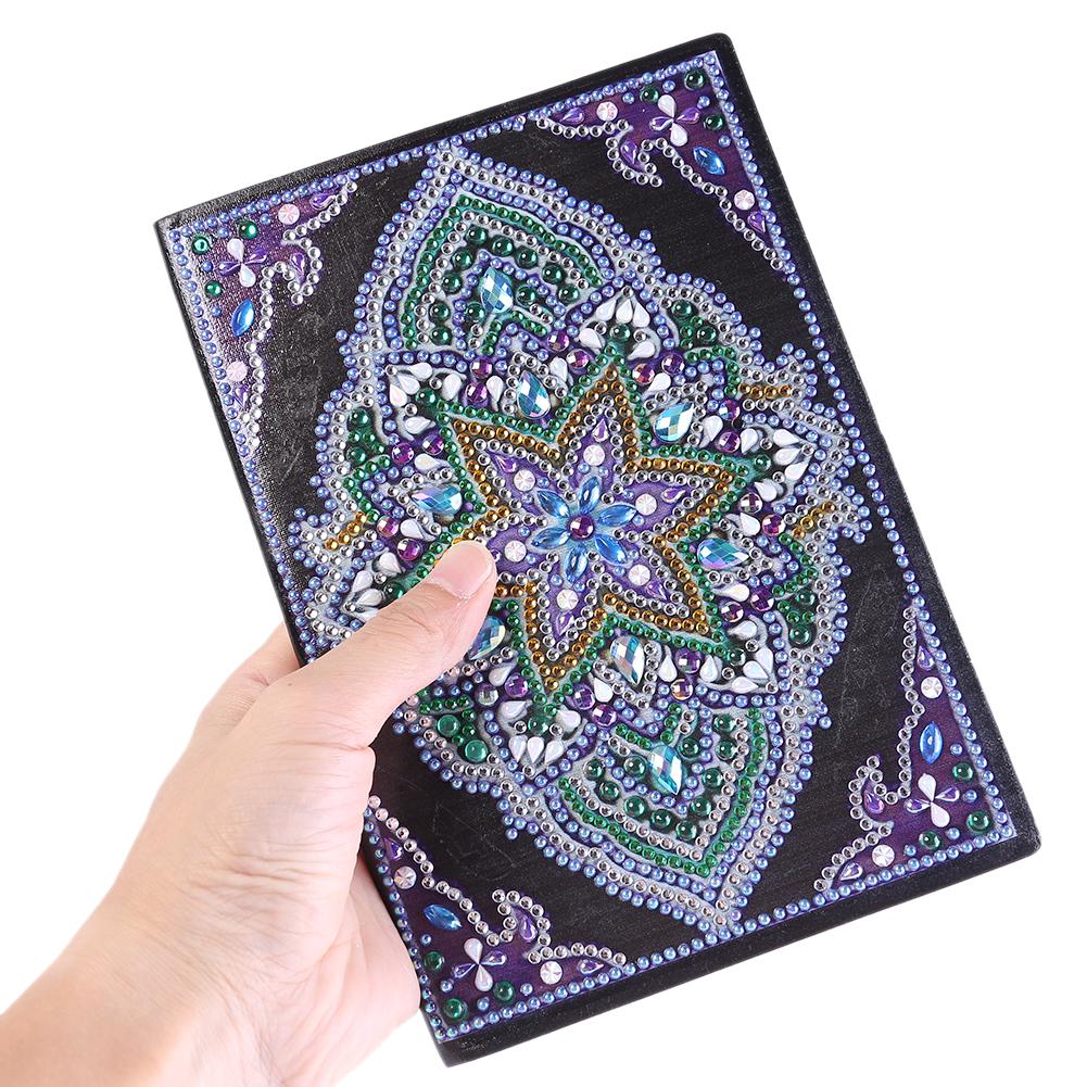 DIY Mandala Special Shaped Diamond Painting 50 Pages A5 Notebook Sketchbook