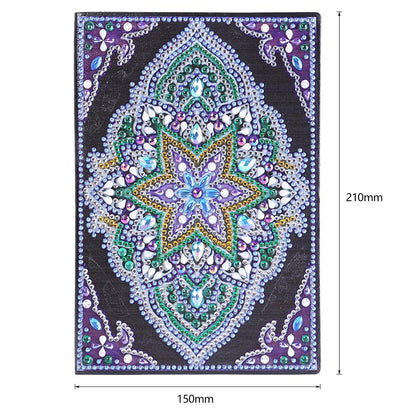 DIY Mandala Special Shaped Diamond Painting 50 Pages A5 Notebook Sketchbook