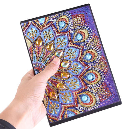 DIY Mandala Special Shaped Diamond Painting 50 Pages Notepad A5 Sketchbook