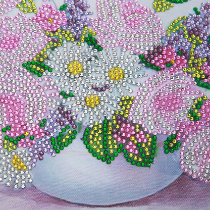 Flower - Special Shaped Drill Diamond Painting 25X30CM