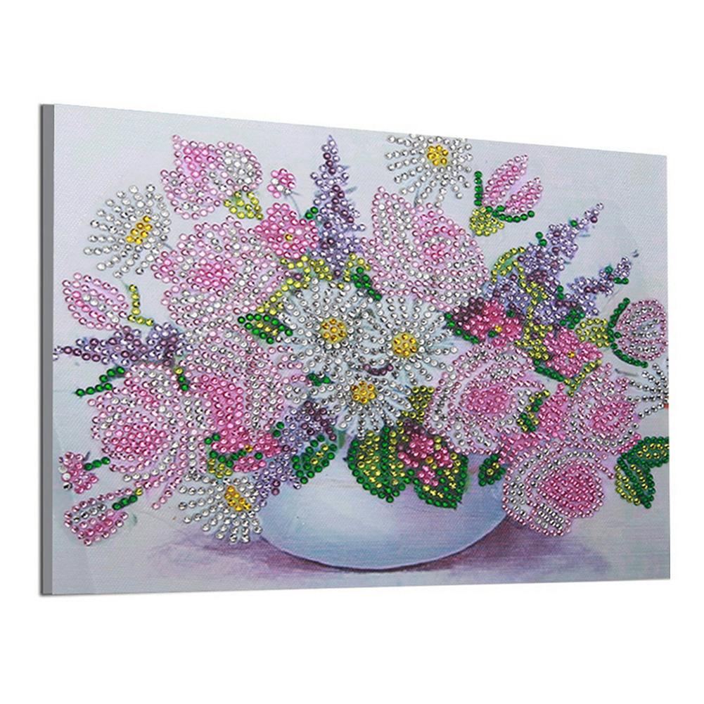 Flower - Special Shaped Drill Diamond Painting 25X30CM