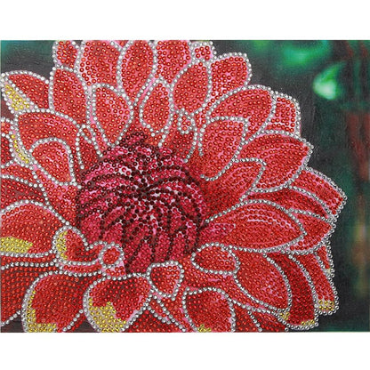 Flower - Special Shaped Drill Diamond Painting 25*30CM