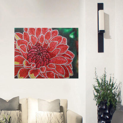 Flower - Special Shaped Drill Diamond Painting 25*30CM