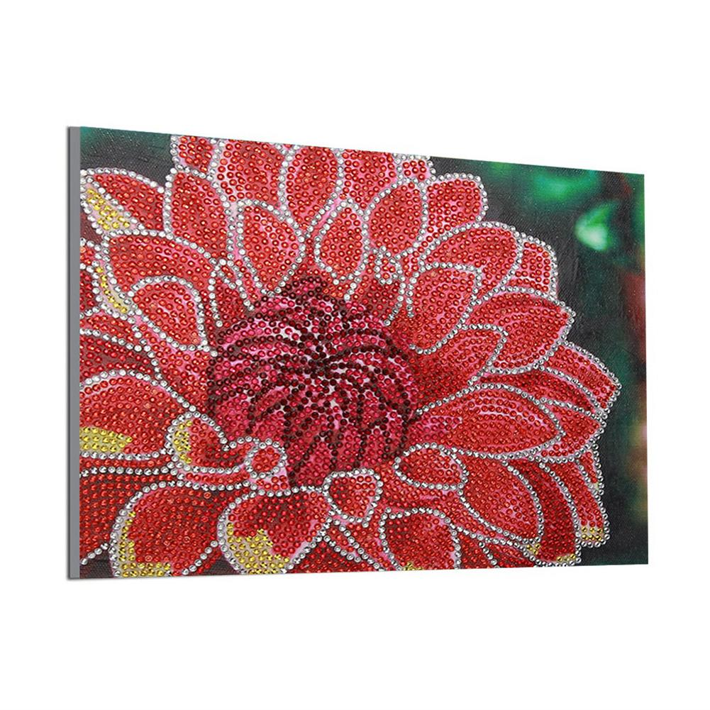 Flower - Special Shaped Drill Diamond Painting 25*30CM