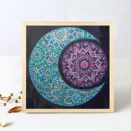 Moon - Special Shaped Drill Diamond Painting 30x30CM