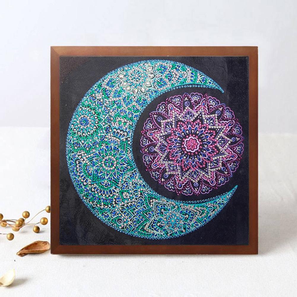 Moon - Special Shaped Drill Diamond Painting 30x30CM