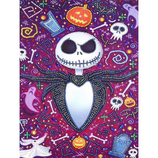 Skull - Special Shaped Drill Diamond Painting 30*40CM