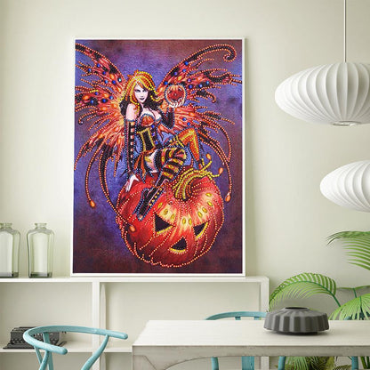 Witch - Full Round Drill Diamond Painting 30*40CM