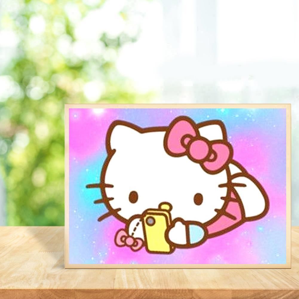 Hello Kitty - Full Round Drill Diamond Painting 30*40CM