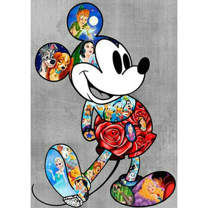 Mickey Mouse - Full Round Drill Diamond Painting 30*40CM