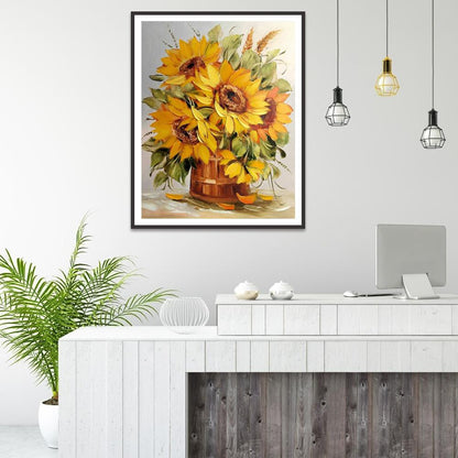 Flowers - Full Round Drill Diamond Painting 30*40CM