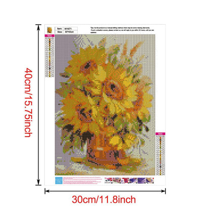 Flowers - Full Round Drill Diamond Painting 30*40CM