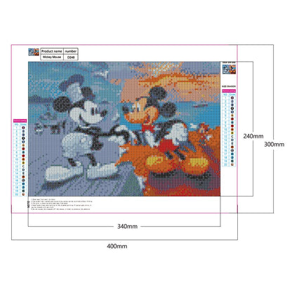 Mickey Mouse - Full Round Drill Diamond Painting 30*40CM