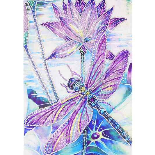 Dragonfly - Full Round Drill Diamond Painting 40*30CM