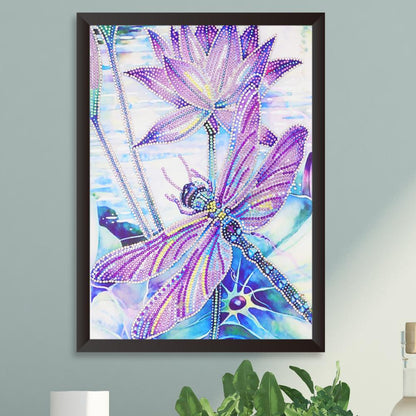 Dragonfly - Full Round Drill Diamond Painting 40*30CM