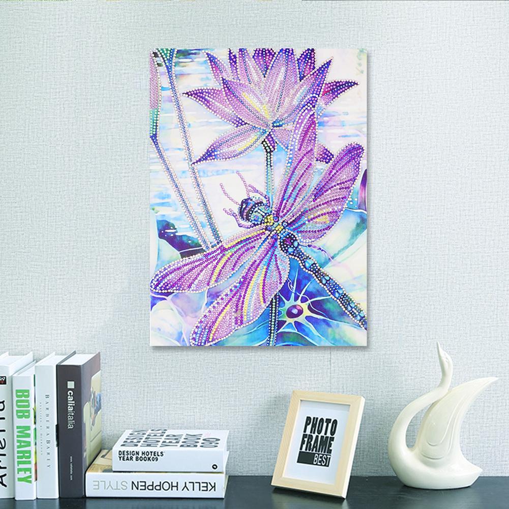 Dragonfly - Full Round Drill Diamond Painting 40*30CM