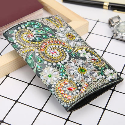 DIY Special Shaped Diamond Painting PU Leather Passport Protective Cover