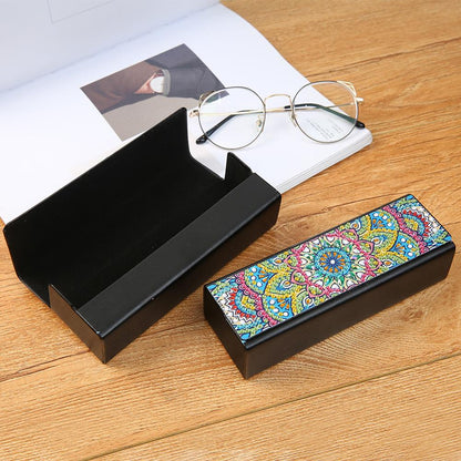 DIY Diamond Painting Leather Sunglasses Box Portable Glasses Storage Case