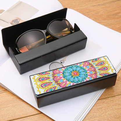 DIY Diamond Painting Eye Glasses Box Travel Leather Sunglasses Storage Case