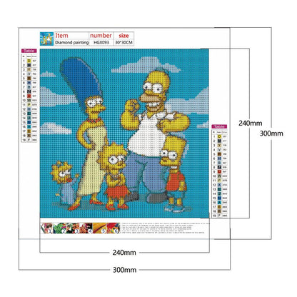 Simpsons - Full Round Drill Diamond Painting 30*30CM