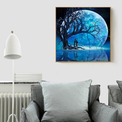 Moon - Full Round Drill Diamond Painting 30*30CM