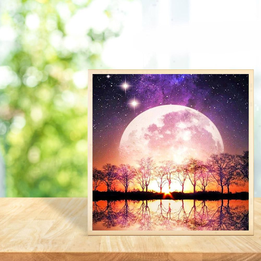 Moon - Full Round Drill Diamond Painting 30*30CM