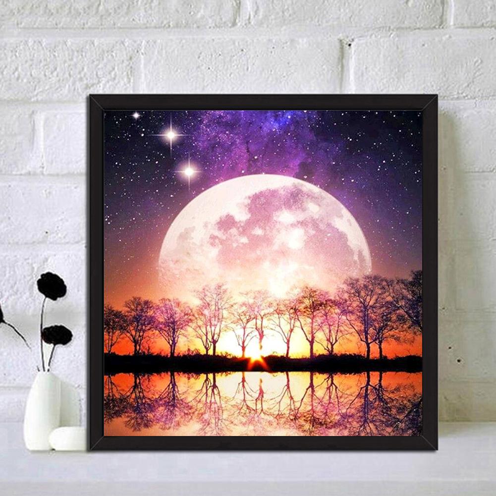 Moon - Full Round Drill Diamond Painting 30*30CM