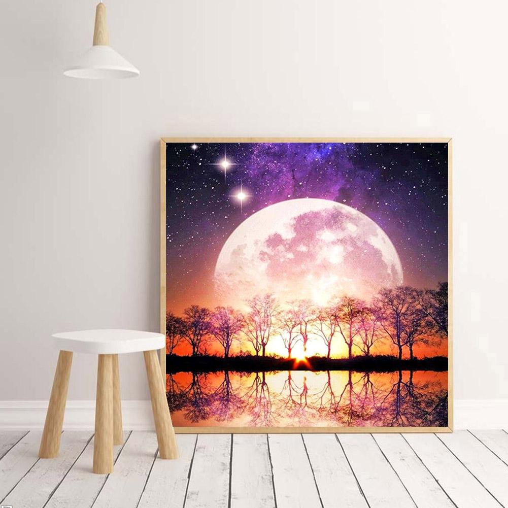 Moon - Full Round Drill Diamond Painting 30*30CM