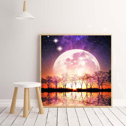 Moon - Full Round Drill Diamond Painting 30*30CM