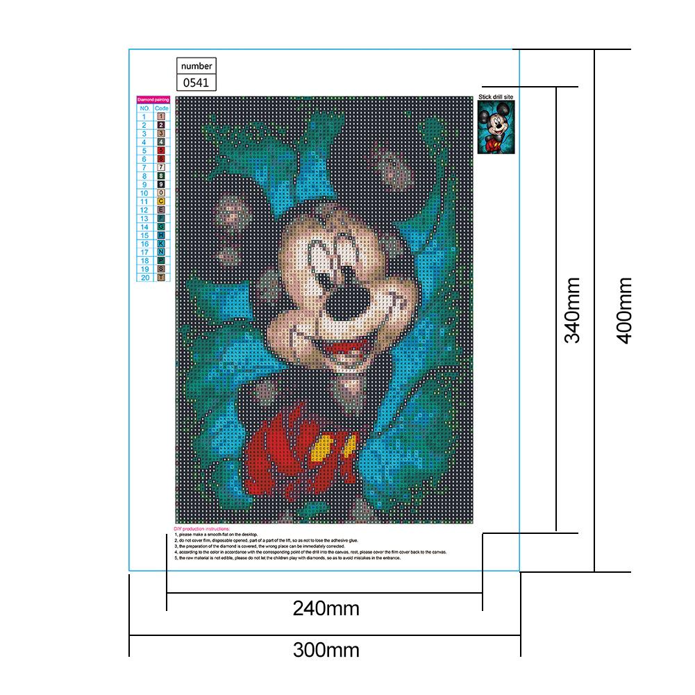 Mickey - Full Round Drill Diamond Painting 30*40CM