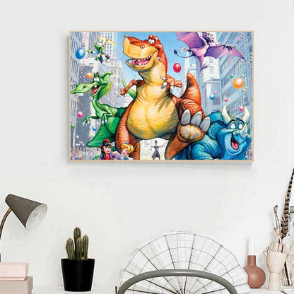 Dinosaur - Full Round Drill Diamond Painting 30*40CM