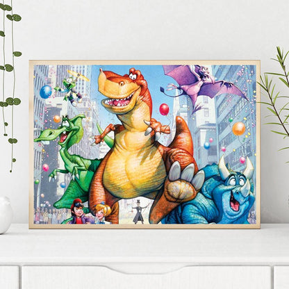 Dinosaur - Full Round Drill Diamond Painting 30*40CM