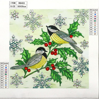 Magpie - Special Shaped Drill Diamond Painting 30*30CM